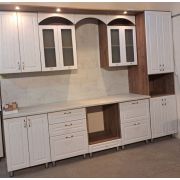 Кухня Авантюра 3000 Дуб крафт табачный/Белый ясень