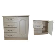 Комод 742*450*708 ЛДСП 16 и 22мм, фасад МДФ+пленка ПВХ, опора подпятник с гвоздем, ручка-скоба 96мм.